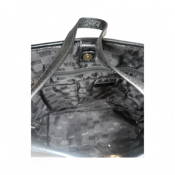 Michael Kors Striped Black and White Tote - Picture 4 of 5